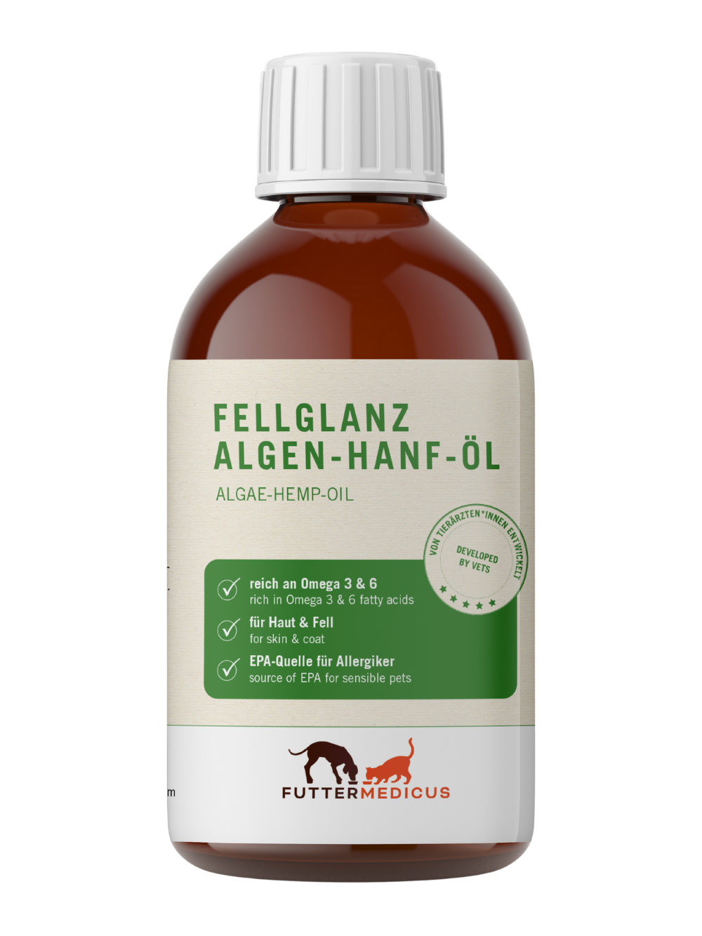 Fellglanz Algen-Hanf-Öl 250ml