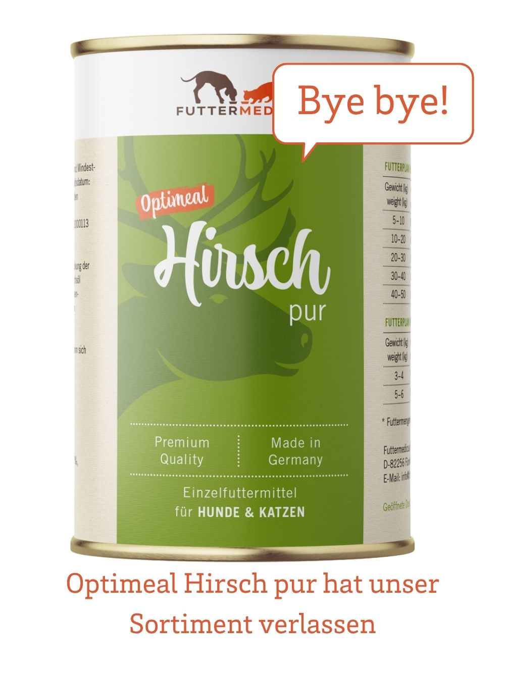 Optimeal Hirsch pur 400g