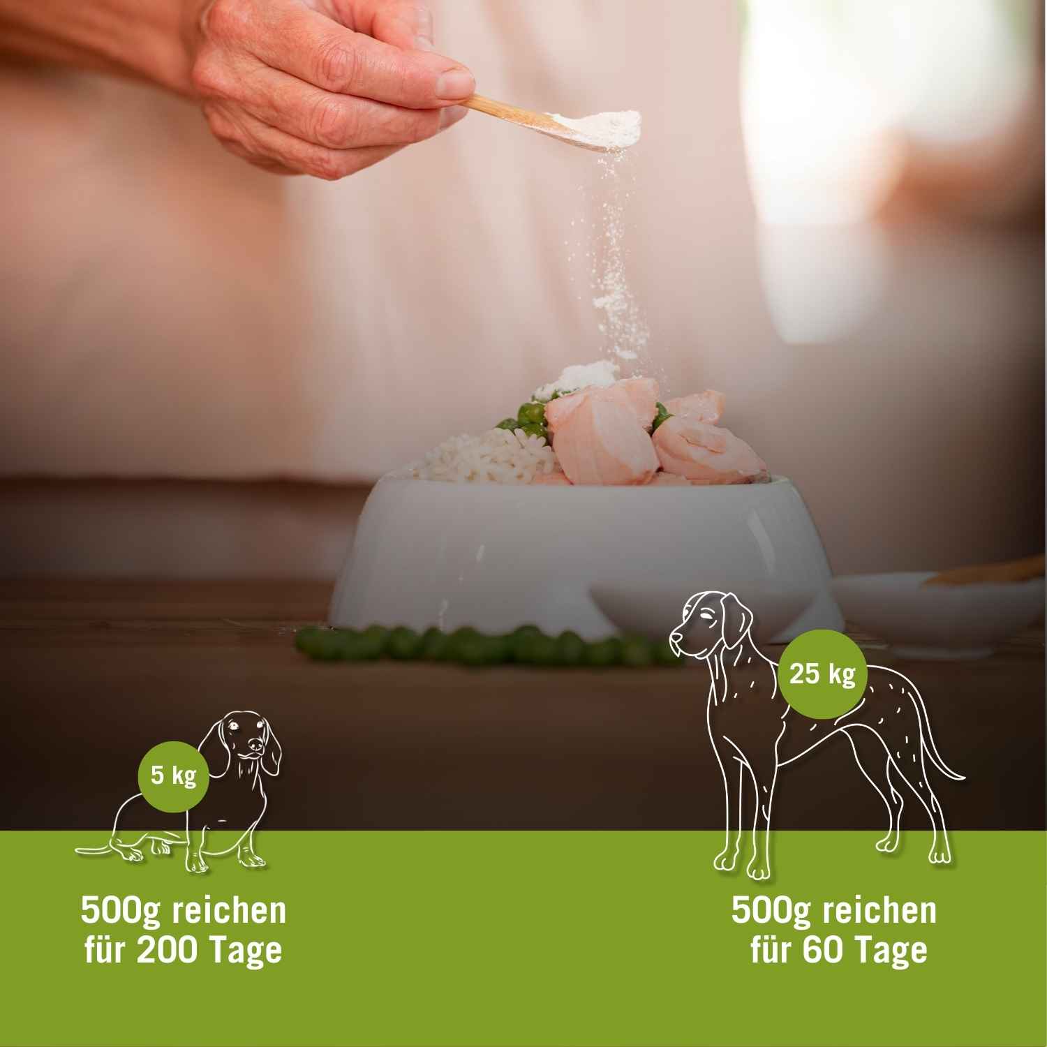 Vitamin Optimix | Cani Cooking 500 g | Ergiebiger Futterzusatz für selbstgekochtes Hundefutter